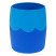 Подставка-стакан СТАММ, пластиковая, круглая, двухцветный синий