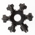 ERA ERAPS-OR Splitter for IP65 Garlands Circular 6 Sockets Black