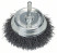 Cup brush with wavy steel wire, 70x0.2 mm 70 mm, 0.2 mm