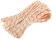 Фал капроновый плетеный 24-х прядный с сердечником 10 мм х 20 м, р/н= 1600 кгс