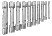 Set of end tubular keys 6 - 26 mm, 10 pcs