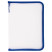 Folder with zipper STAMM A4, 500mkm, plastic, transparent, blue zipper around