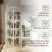 Greenhouse greenhouse on the windowsill Geoplastboard 59x39x160 cm 4 shelves with a cover arch color white