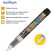 Chalk marker MunHwa "Black Board Marker" white, 3mm, water base