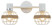 Rivoli Anselma 7034-702 spot wall and ceiling lamp 2 x E14 40 W rotary