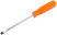 Screwdriver "Economy", CrV steel, plastic orange handle 5x100 mm SL