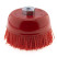 Nylon cord brush, cup-shaped 125mm, village M14, Cheglok (20)