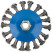 Cornice, type "wheel" with tilt, nut M14, steel twisted wire 115 mm
