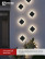 Outdoor LED Lamp DBU HALO-S1530BL 15W 3000K IP54 150x50mm Square Black IN HOME