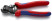 Cable cutter, cut: cable Ø 6 mm, extra strong cable (1960 N/mm2) Ø 4 mm, spring, L-160 mm, black, 2-k handles