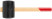 Rubber mallet, wooden handle 90 mm ( 1200 gr )