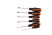 Set of 6 Jet CRV SL3/SL6/T20/T25/PH2/PZ2//HARDEN Series Screwdrivers