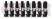 Set of 8 bits for Impact Control screwdriver, 1 pc. T15, 2 pcs. T20, 2 pcs. T25, 2 pcs. T30, 1 pc. T40, 2608522322