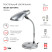 ERA NE-301-E27-15W-S Silver Table Lamp