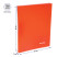 Folder with Berlingo "Neon" clip, 17 mm, 700 microns, neon orange