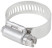 Crimp clamp, 12.7 mm wide, stainless steel.steel 18-32 mm