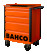 Инструментальная тележка с 5 ящиками и защитными бортами, оранжевая