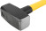 Forged sledgehammer, reinforced fiberglass handle 900 mm, 5 kg