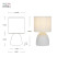 Rivoli Nadine 7042-502 Table Lamp 1 * E14 40W ceramic white with lampshade