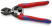 KNIPEX CoBolt® bolt cutter, spring, with recess, L-200 mm,cut: hole. soft. Ø 6 mm, cf. Ø 5.2 mm, TV. Ø 4 mm, royal. string Ø 3.6 mm, black, 2-k handles