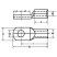 Cable tip DIN 46235, uncoated 240 M16