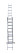 Aluminum 3-section universal staircase with 16 steps. (3x16) Pros