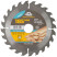 Circular saw blade for wood 185 x 30 x 24T + 2 rings: 30/20 and 20/16 mm