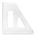 Paper tray vertical STAMP "Asset", transparent, width 70mm