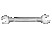 Double-sided horn wrench, 30x36 mm, chrome-plated