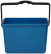 Paint bucket, plastic handle 8 l blue