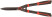 Brushcutter, straight blades with Teflon coating, steel handles with rubberized handles 610 mm
