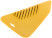 Pressure spatula "Lux", for wallpaper, plastic, yellow 280 mm