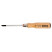 Screwdriver for Pozidriv PZ 1x80 mm screws, with wooden handle