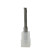 Single-entry carbide milling cutter M 8.0x1.25 (D5.9x24xD6x50x3T) aluminum TORNERI T026218