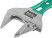 Adjustable "Smart" wrench, CrV, shortened, narrow jaws, scale, extra magnification.Grip 135mm (36mm)