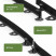 Plastic garden border MANGO LIGHT 10 m height 38 mm black
