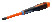 Combined insulated screwdriver with handle ERGO SL 6 mm/PZ2x100 mm, with a thin rod