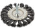 Straight disc corkscrew, with stud, 100 mm twisted steel wire