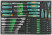 D737134SV Набор стержневых отверток и ключей гаечных карданных в EVA ложементе 560х400 мм, 34 предмета