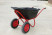 Industrialist 2-wheel anti-impact wheelbarrow, 130 liters (cast wheel)