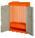 2-door wall tool cabinet orange 900 x 250 x 602 mm