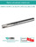 Body end mill 10 mm, 2 teeth, L 130 mm / EM90 D10 W9 L130 Z02 AP..0702 ZCC (without COOLANT)