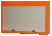 Wall/table cabinet with curtain, orange 900 x 170 x 1500 mm