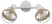 Rivoli Anselma 7034-702 spot wall and ceiling lamp 2 x E14 40 W rotary