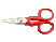 Ножницы электрика с пластиковыми кольцами и серрейторной заточкой лезвия, 127 мм