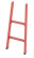LSPD-1,0K single-section dielectric fiberglass ladder, hooks h=1000mm, steps 2