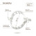 Garden clip for garter plants, set of 100 pcs., color transparent