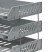 Paper tray horizontal STAMM "City", set of 3 pcs., on the met. rods, wide loading, grey