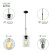 4104-201 Pendant Lamp Rivoli Alexandra 4104-201 1 * E27 40W ceiling design