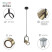 Pendant lamp Rivoli Elfriede 3101-201 1 * GU10 25 W modern ceiling